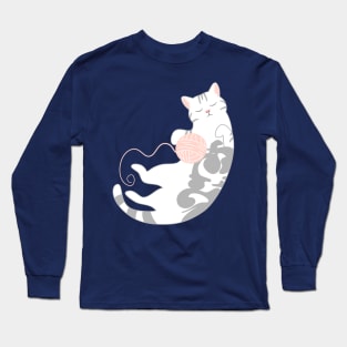 American Shorthair Cat and Balls Long Sleeve T-Shirt